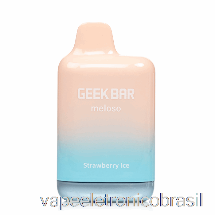 Vape Recarregável Geek Bar Meloso Max 9000 Descartável Morango Ice